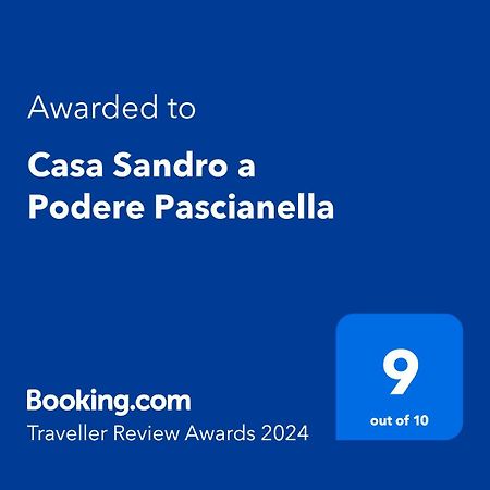 Casa Sandro A Podere Pascianella Villa Castelmuzio Exteriör bild